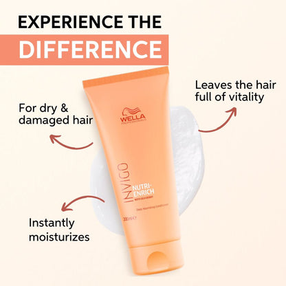 Wella Professionals Invigo Nutri Enrich Conditioner For Dry, Frizzy & Damaged Hair