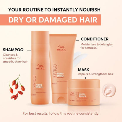 Wella Professionals Invigo Nutri Enrich Conditioner For Dry, Frizzy & Damaged Hair