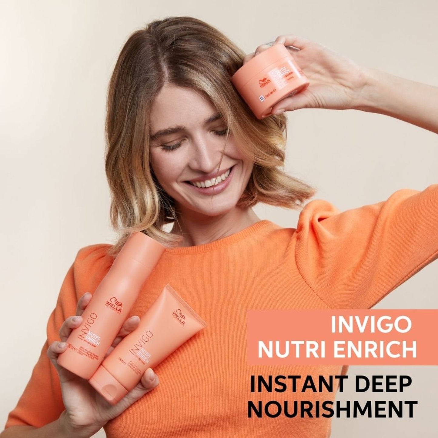 Wella Professionals Invigo Nutri Enrich Conditioner For Dry, Frizzy & Damaged Hair