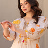 Dhiyona IE Printed Pure Cotton A-line Tunic & Trousers Co-Ord Set