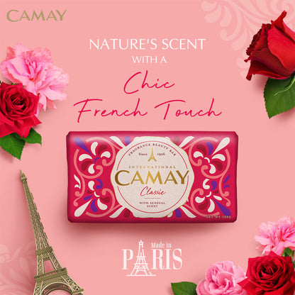 Camay Classic Carnations & Roses Beauty Soap - Pack Of 4