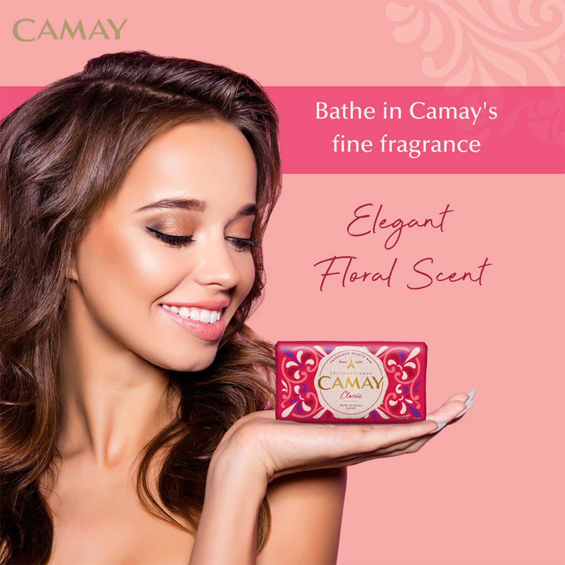 Camay Classic Carnations & Roses Beauty Soap - Pack Of 4