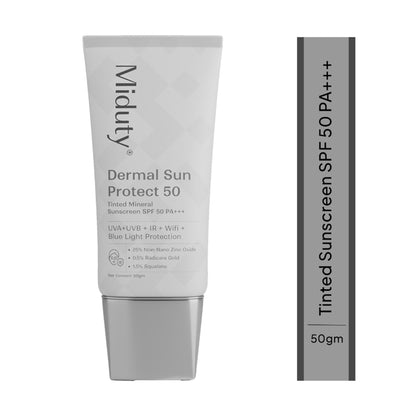 Miduty Dermal Sun Protect 50 Tinted Mineral Sunscreen SPF 50 PA+++