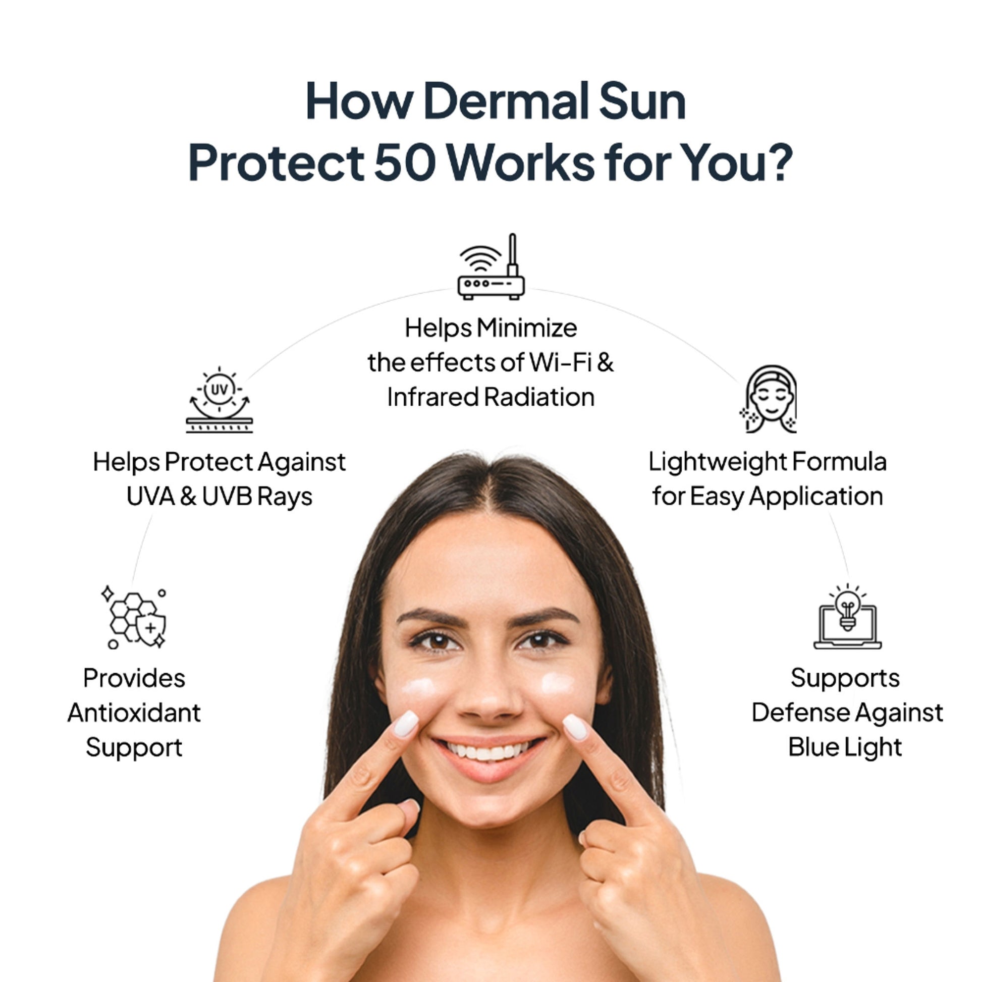 Miduty Dermal Sun Protect 50 Tinted Mineral Sunscreen SPF 50 PA+++