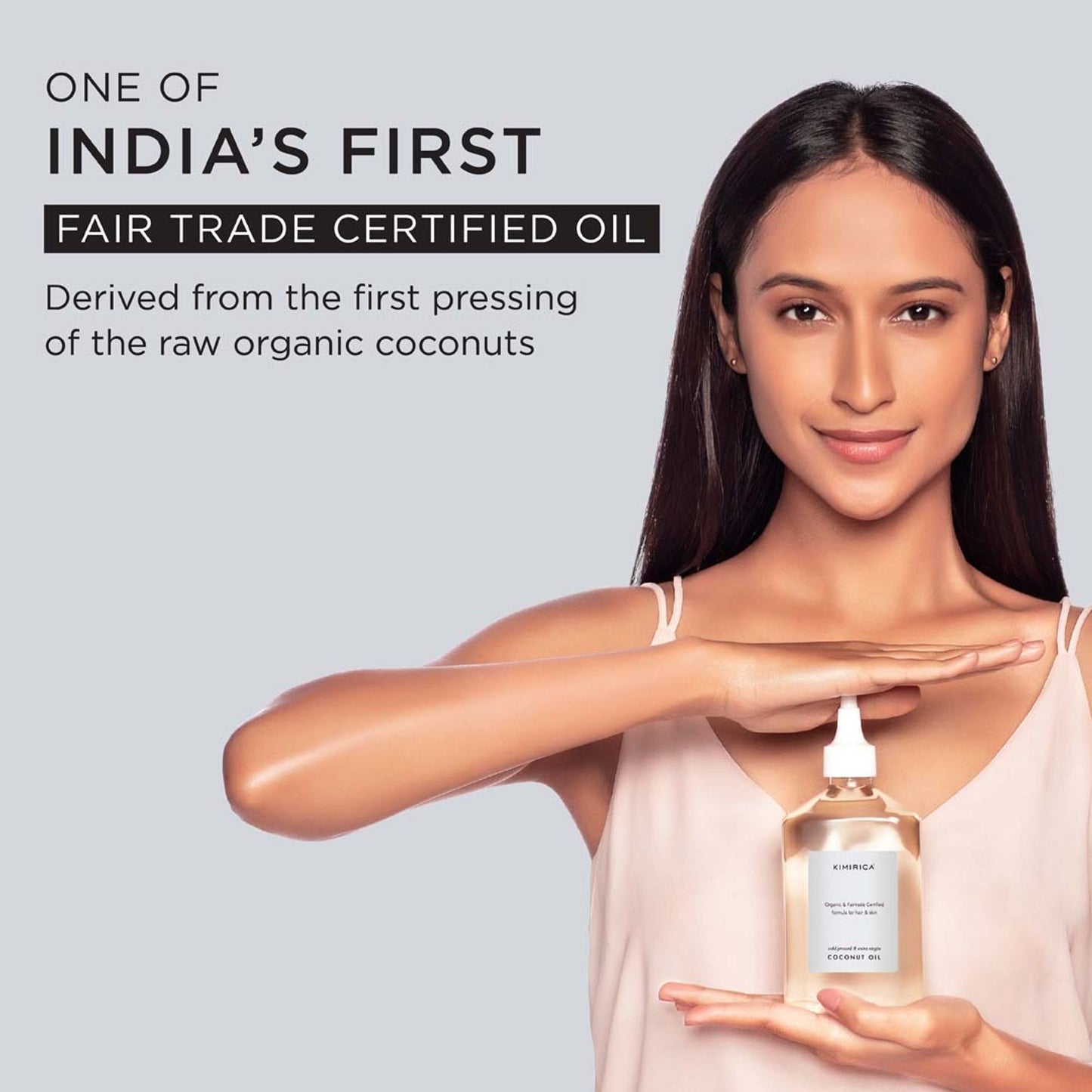 Kimirica 100% Pure Cold Pressed Extra Virgin Coconut Oil For Hair & Skin, Moisturizing & Nourishing