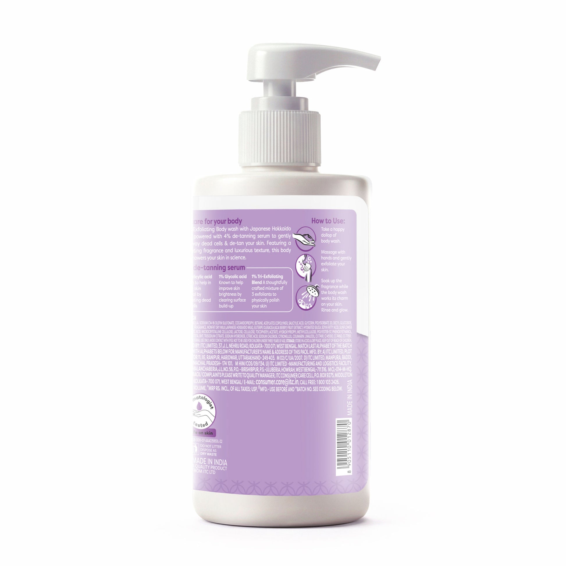 Fiama 4% Detan Serum Exfoliating Body Wash