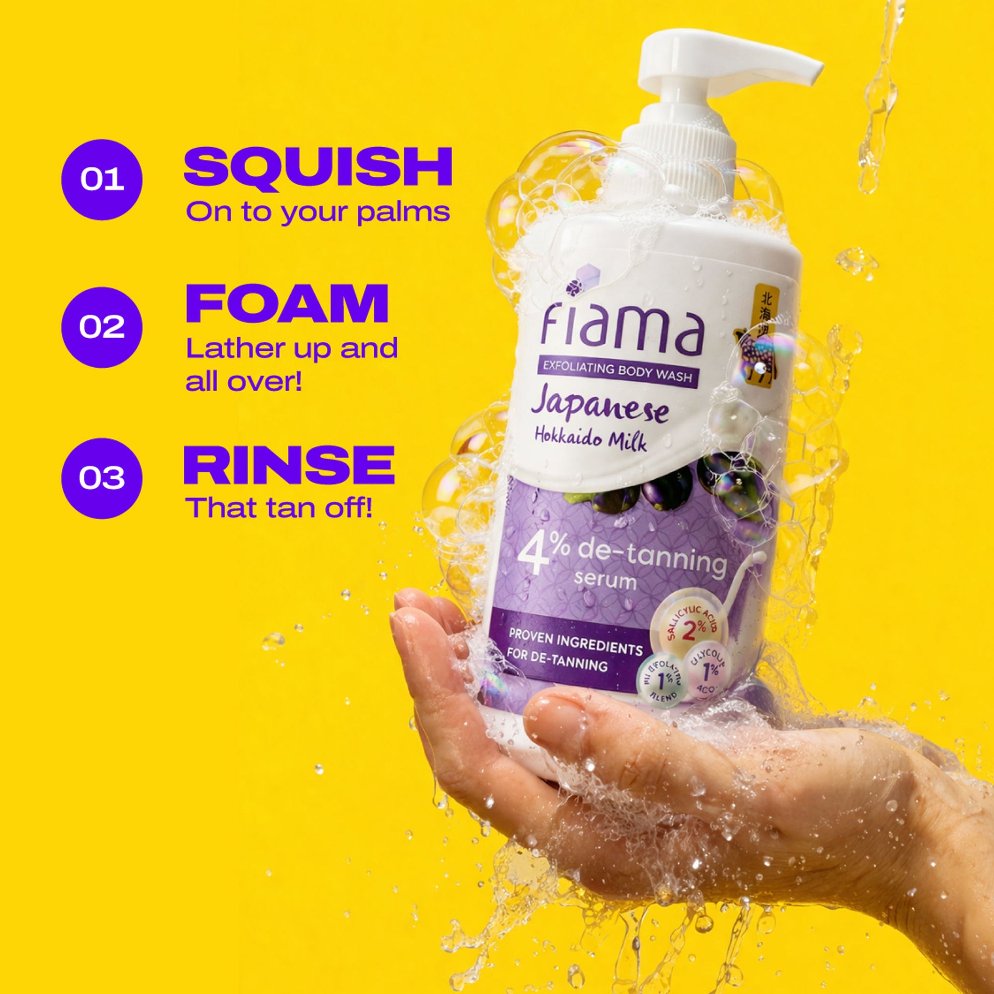 Fiama 4% Detan Serum Exfoliating Body Wash