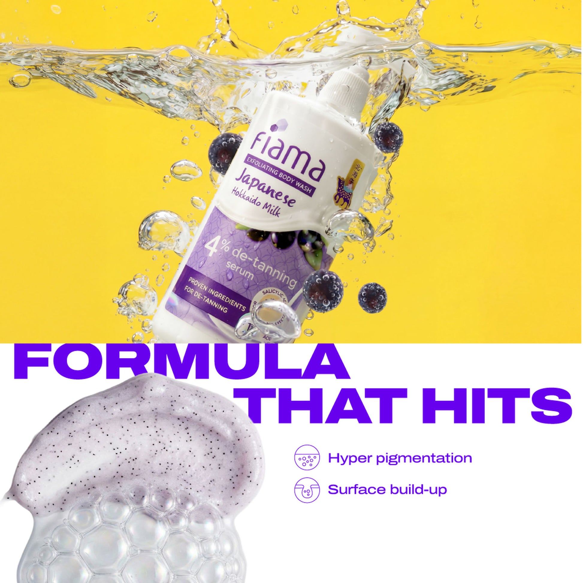 Fiama 4% Detan Serum Exfoliating Body Wash