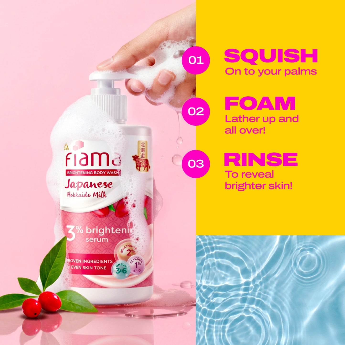 Fiama 3% Brightening Serum Body Wash