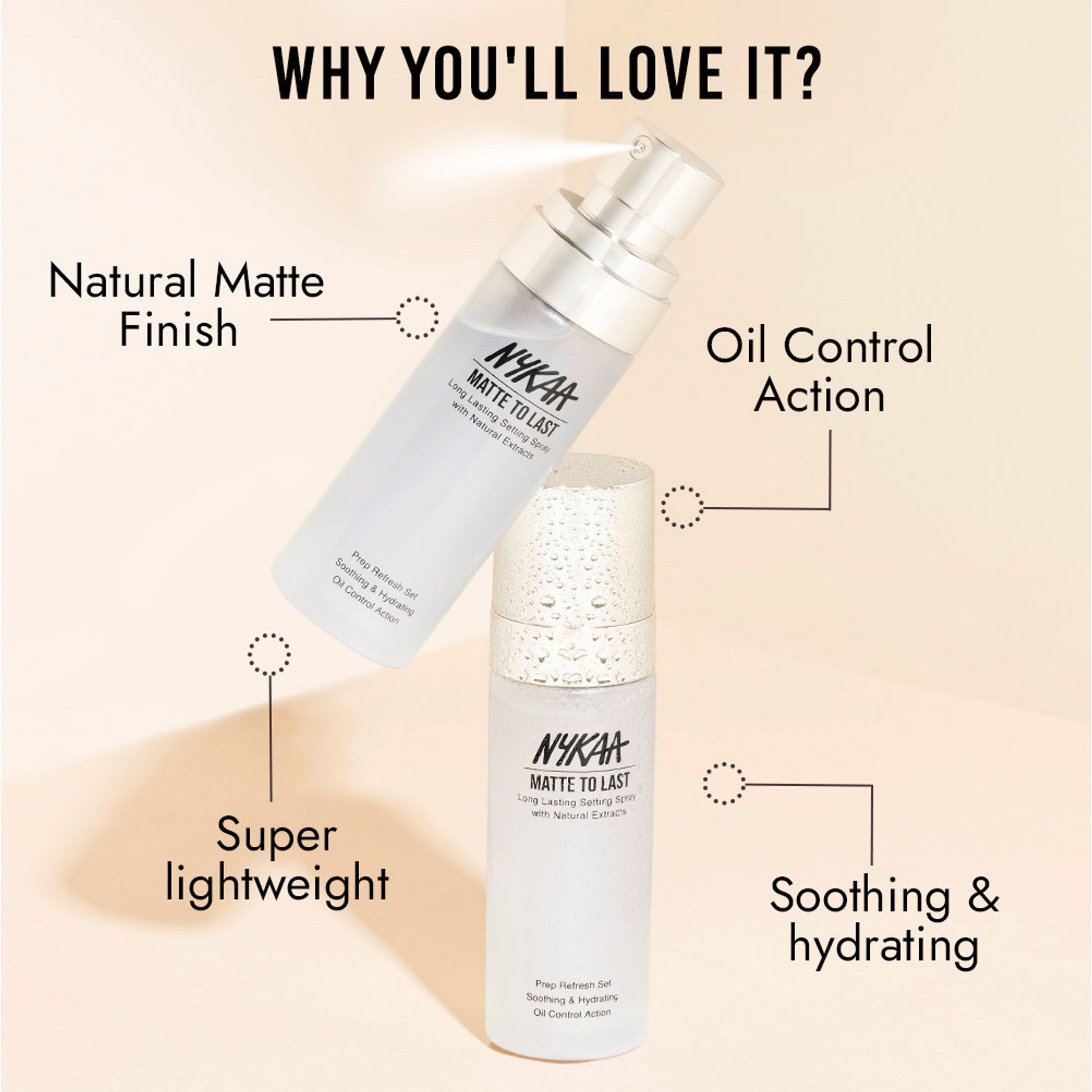 Nykaa Matte to Last Long Lasting Setting Spray with Natural Extracts