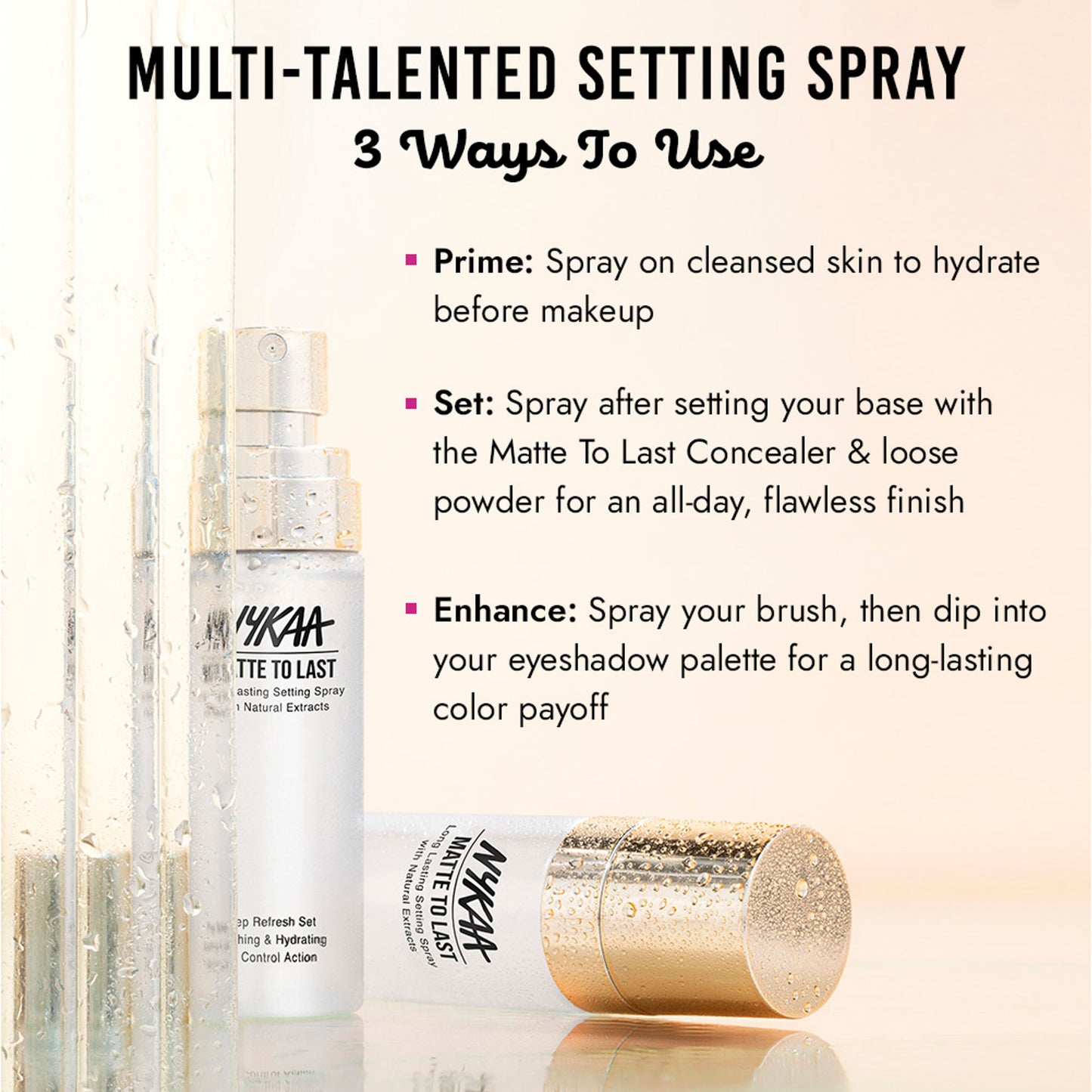 Nykaa Matte to Last Long Lasting Setting Spray with Natural Extracts
