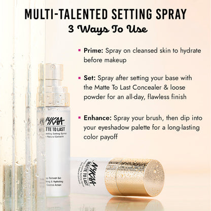 Nykaa Matte to Last Long Lasting Setting Spray with Natural Extracts