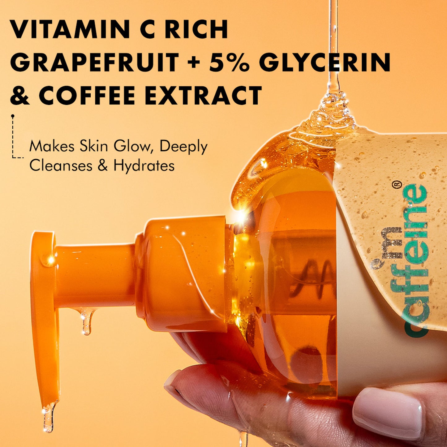 mCaffeine Glow Boost Grapefruit Body Wash