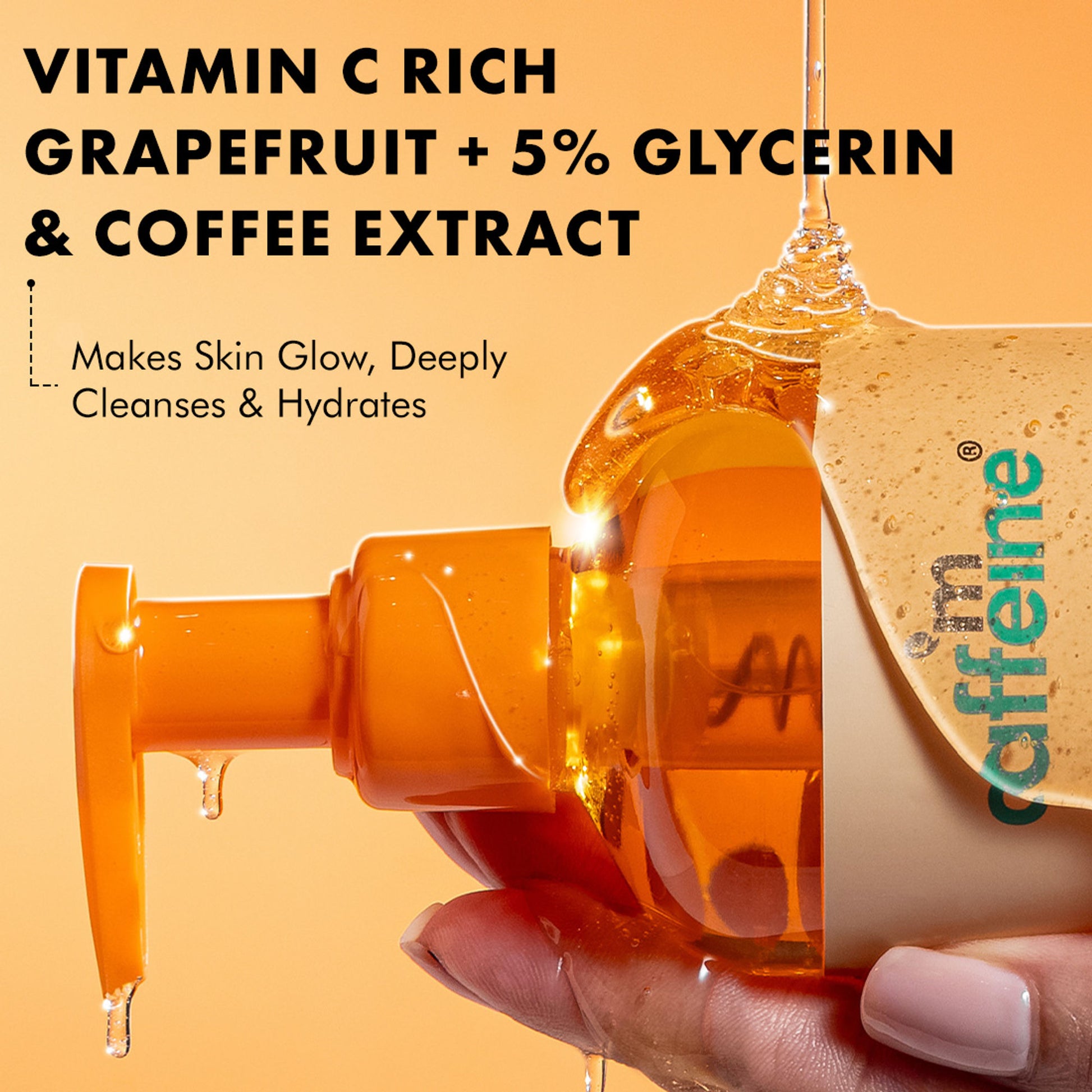 mCaffeine Glow Boost Grapefruit Body Wash