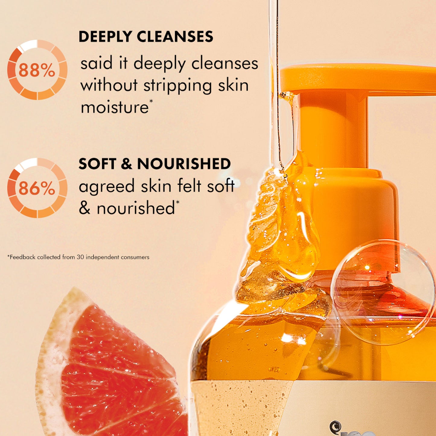 mCaffeine Glow Boost Grapefruit Body Wash