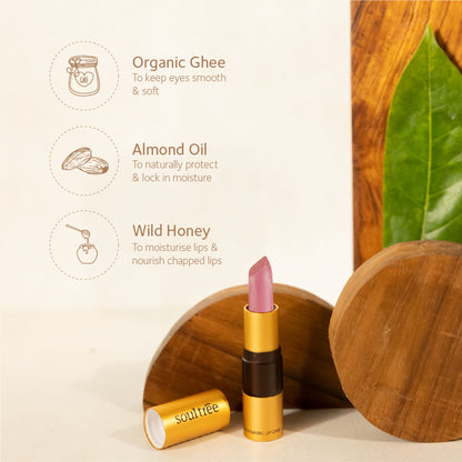 SoulTree Ayurvedic Lipstick - Nude Pink - 500