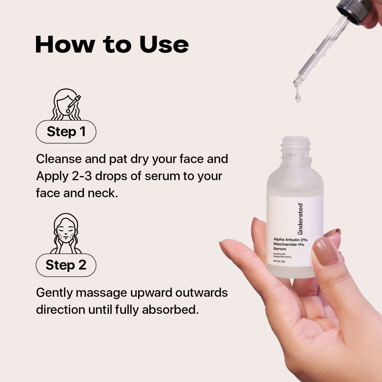 Underated Alpha Arbutin 2% Niacinamide 1% Serum