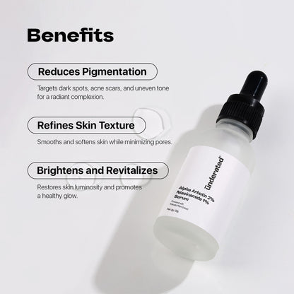 Underated Alpha Arbutin 2% Niacinamide 1% Serum