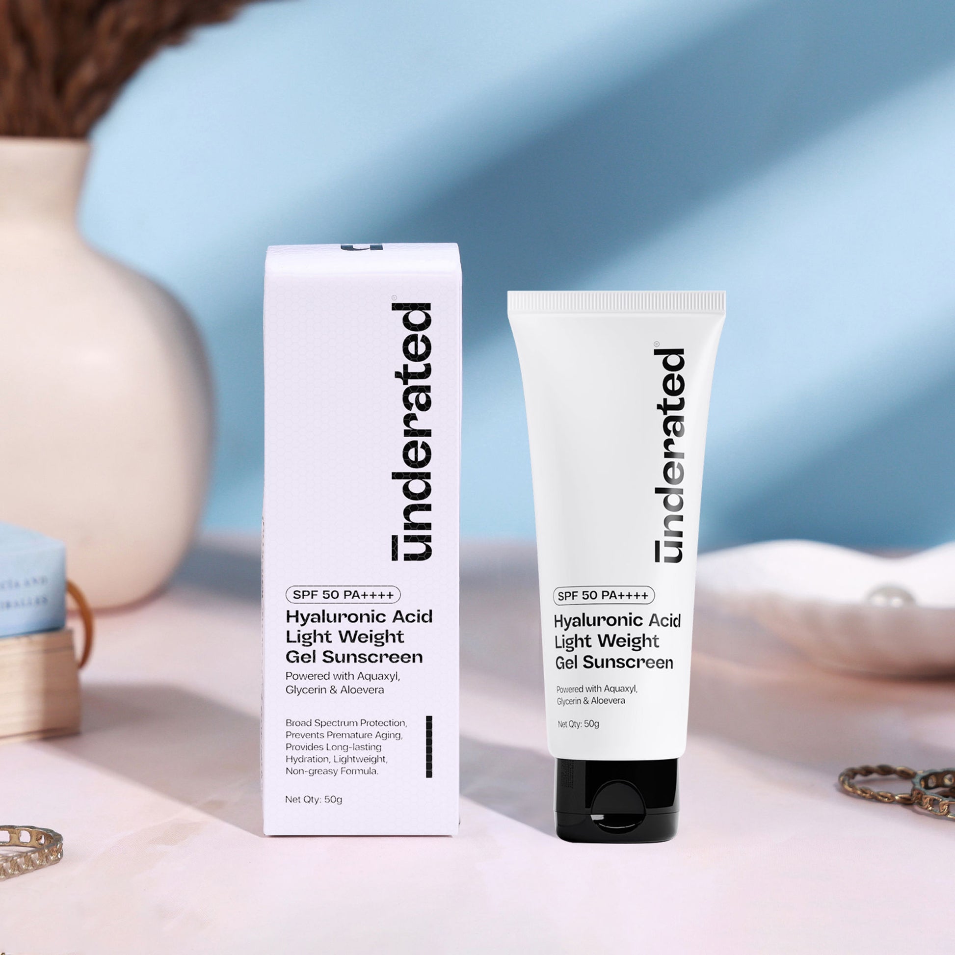 Underated Hyaluronic Acid Gel Sunscreen SPF 50 PA++++
