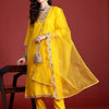 Dhiyona IE Ethnic Motifs Embroidered Sequinned Kurta With Trousers & Dupatta