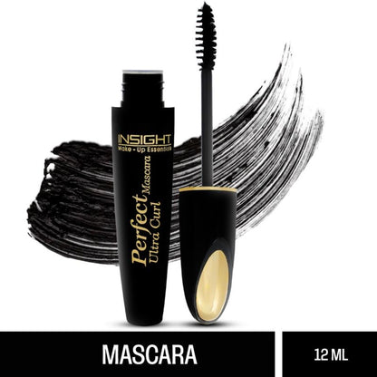 Insight Cosmetics Ultra Curl Perfect Mascara, Long Wear & Waterproof - Black