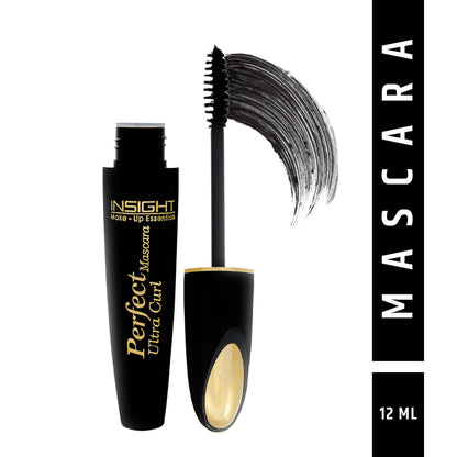 Insight Cosmetics Ultra Curl Perfect Mascara, Long Wear & Waterproof - Black