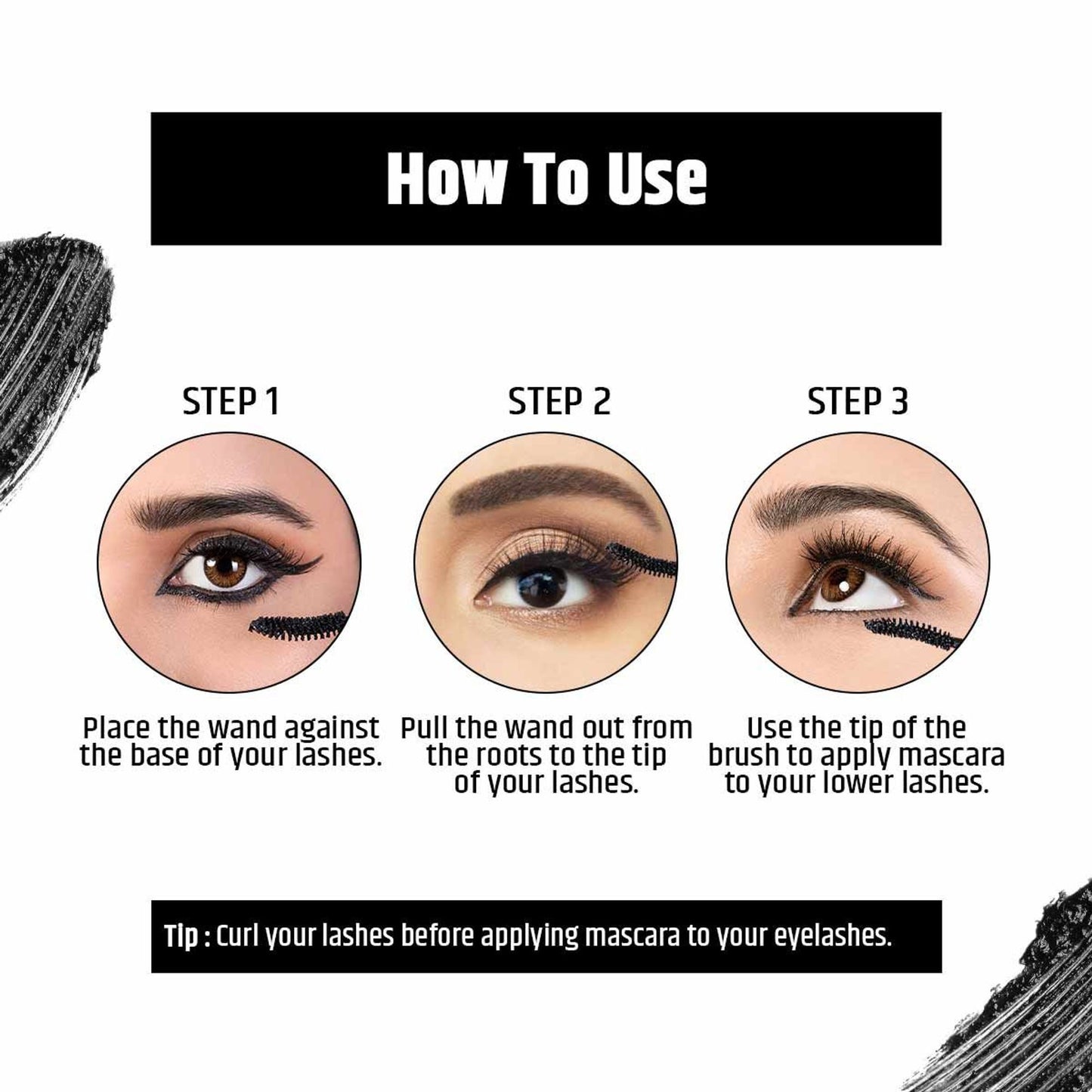 Insight Cosmetics Ultra Curl Perfect Mascara, Long Wear & Waterproof - Black