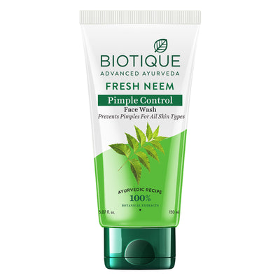 Biotique Bio Neem Purifying Face Wash Prevents Pimples For All Skin Types