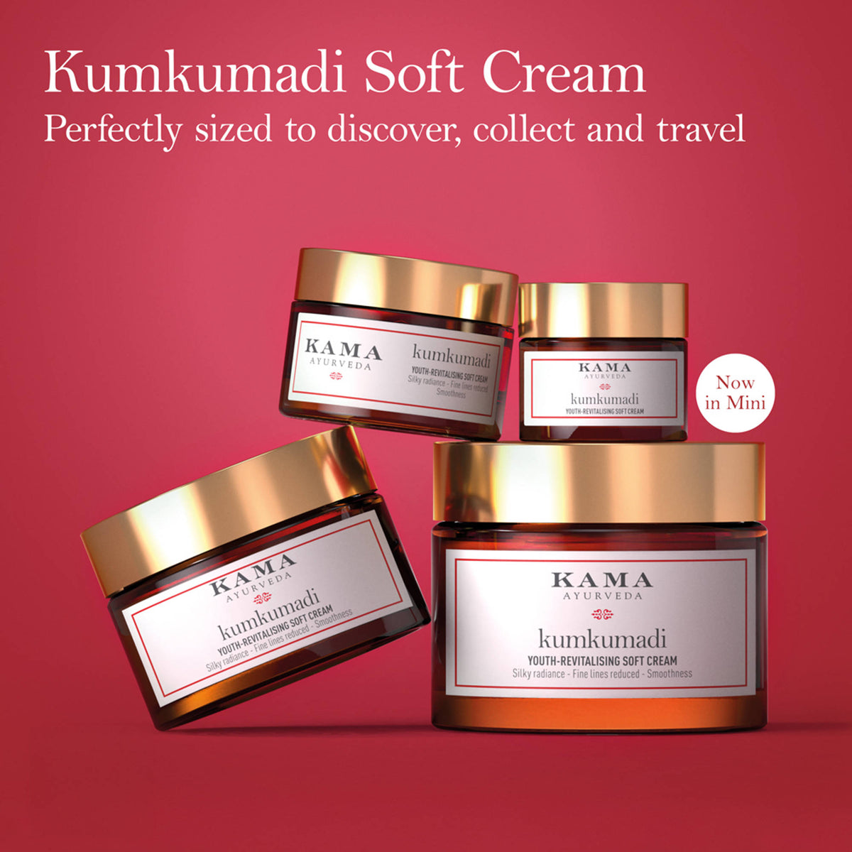 Kama Ayurveda Kumkumadi Youth Revitalising Soft Cream for uneven skin and dark spot removal, with a smooth, creamy texture.