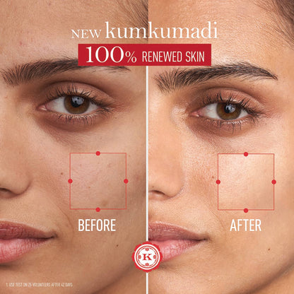 Kama Ayurveda Kumkumadi Youth Revitalising Soft Cream for uneven skin and dark spots, featuring creamy texture and nourishing ingredients.