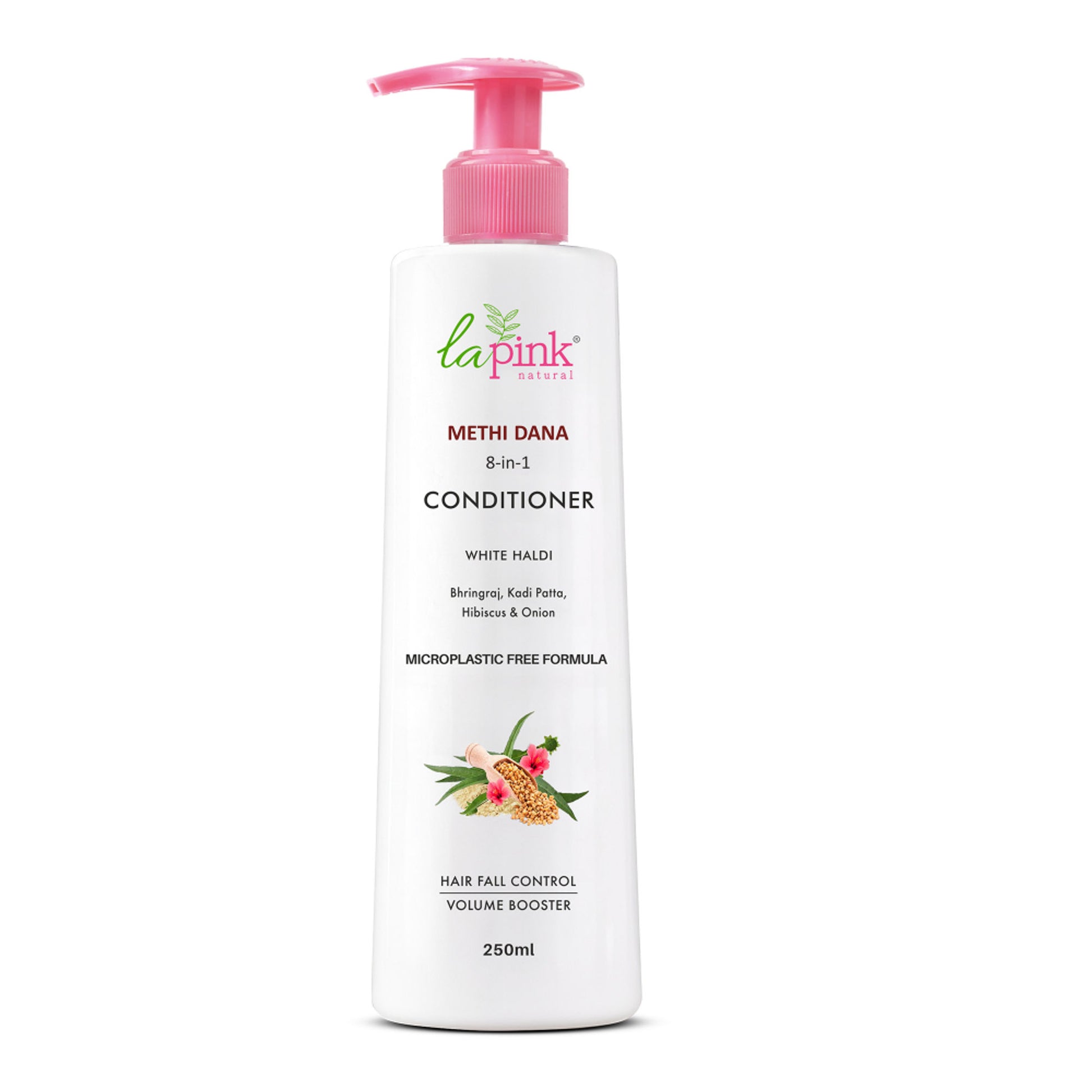 La Pink Methi Dana 8-In-1 Hair Fall Control Conditioner - Reduces Hair Breakage & Split-Ends