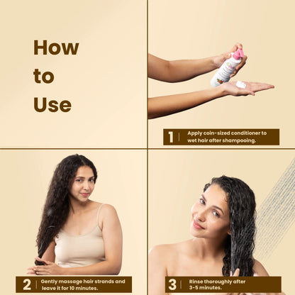 La Pink Methi Dana 8-In-1 Hair Fall Control Conditioner - Reduces Hair Breakage & Split-Ends