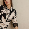 Dhiyona IE Floral Printed Three-Quarter Sleeves Tunic With Trouser