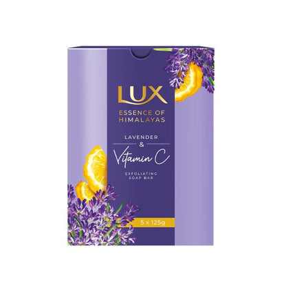 Lux Essence Of Himalayas Lavender & Vitamin C Exfoliating Soap - Pack Of 5