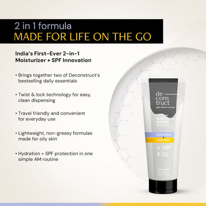 Deconstruct 2 In 1 Moisturizer & Sunscreen - SPF 50 Pa++++