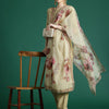 Indyancart IE Women Floral Embroidered Regular Thread Work Kurta with Trousers & With Dupatta