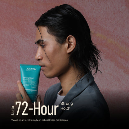 Arata Styling Hair Gel For Strong Hold & Definition Adds Texture & Control