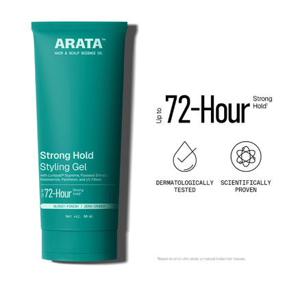 Arata Styling Hair Gel For Strong Hold & Definition Adds Texture & Control