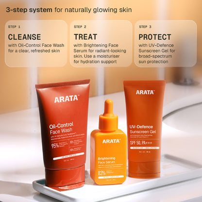 ARATA Sunscreen SPF 50+ PA+++ Sunscreen Gel | No White Cast, Non Sticky, Broad Spectrum
