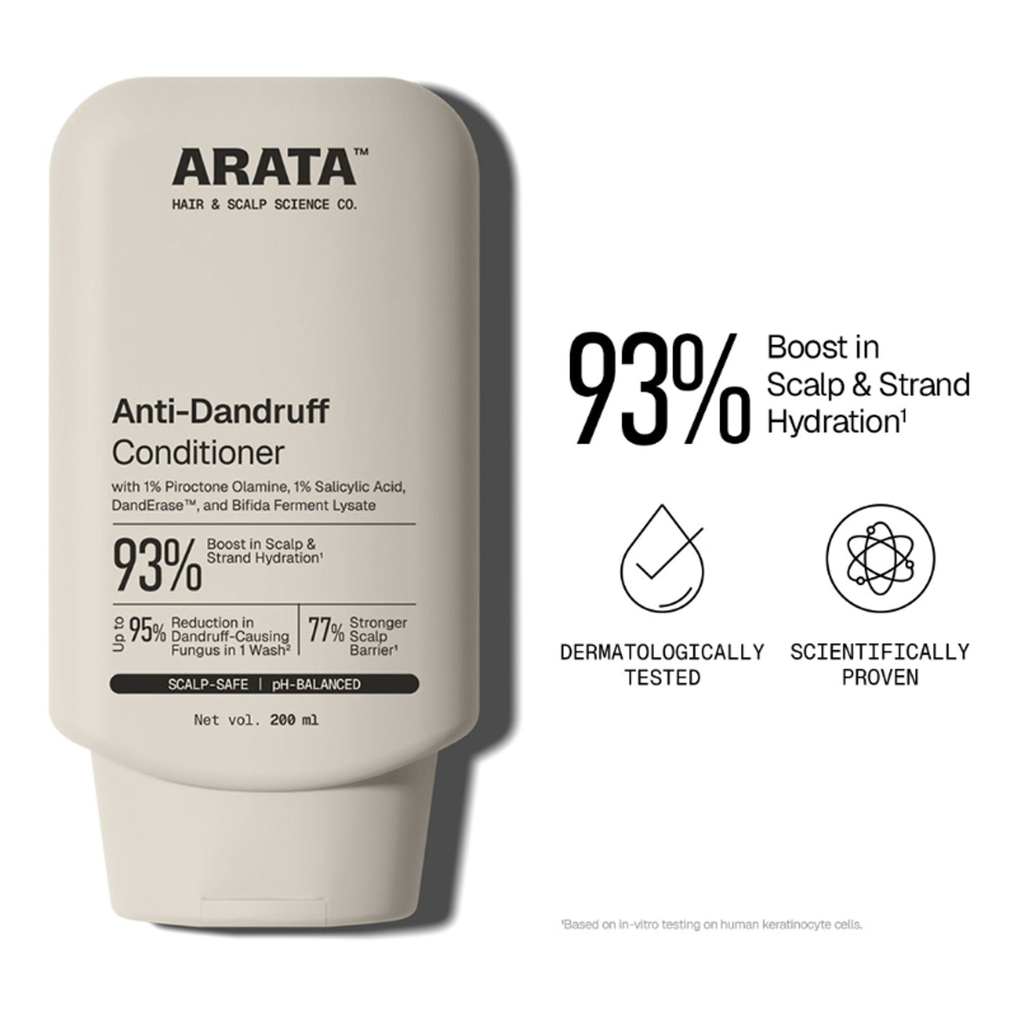 Arata Anti-Dandruff Conditioner, Soothes, Hydrates & Controls Flakes