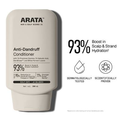 Arata Anti-Dandruff Conditioner, Soothes, Hydrates & Controls Flakes