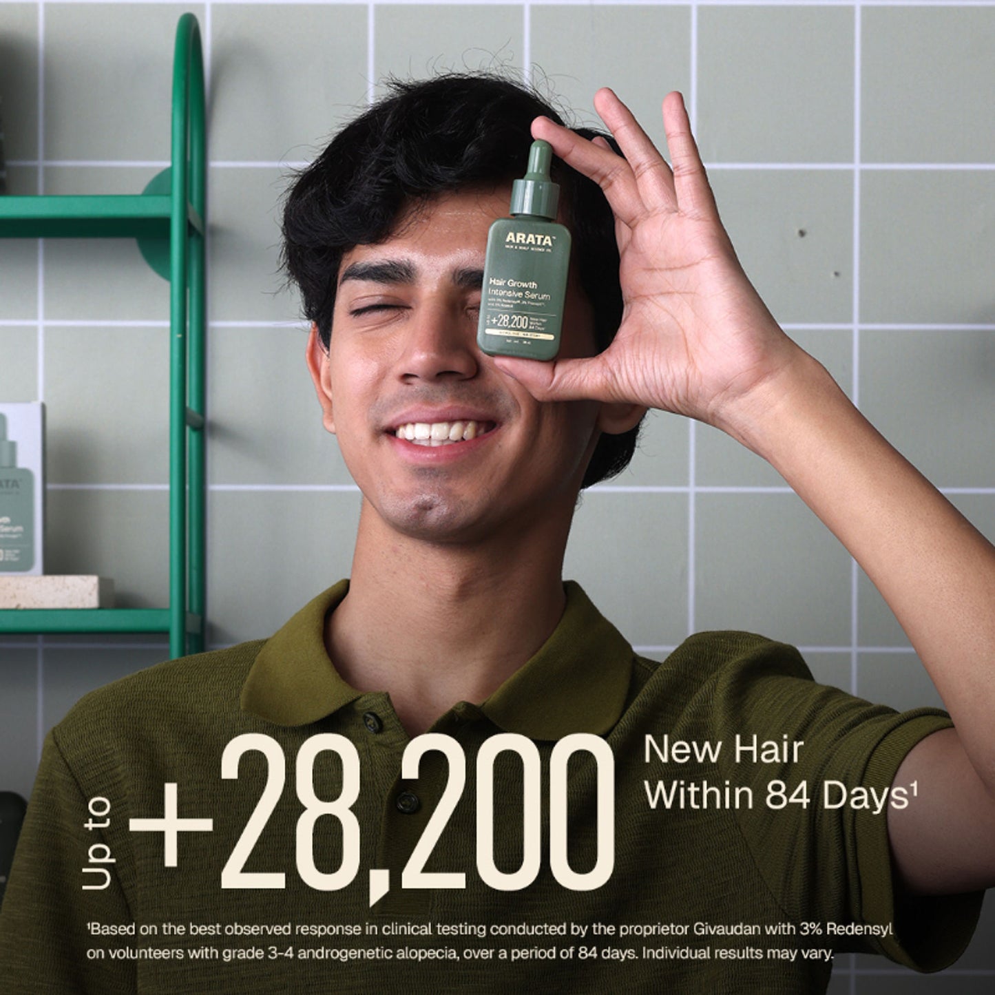 Arata Hair Growth Serum With 3% Redensyl, 3% Procapil, 5% Kopexil, No Minoxidil, Supports Hair Growth