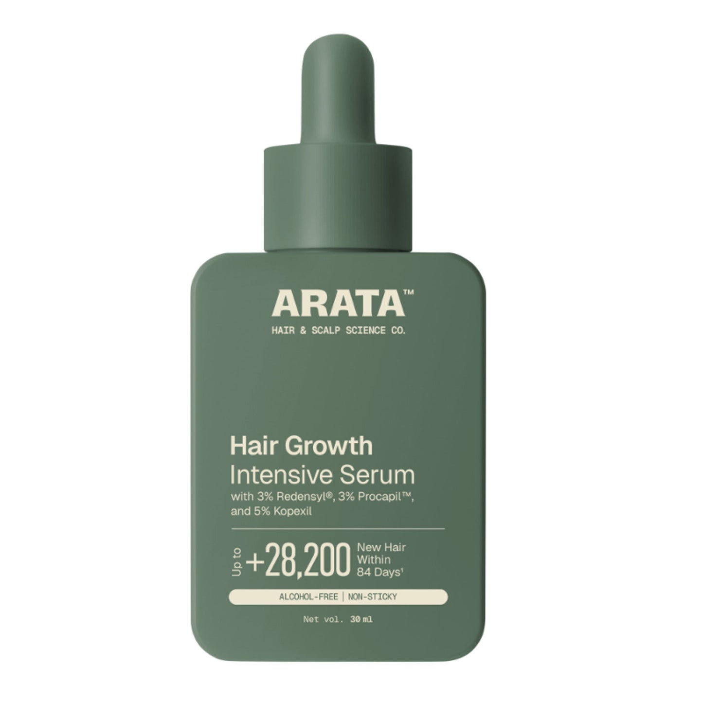 Arata Hair Growth Serum With 3% Redensyl, 3% Procapil, 5% Kopexil, No Minoxidil, Supports Hair Growth