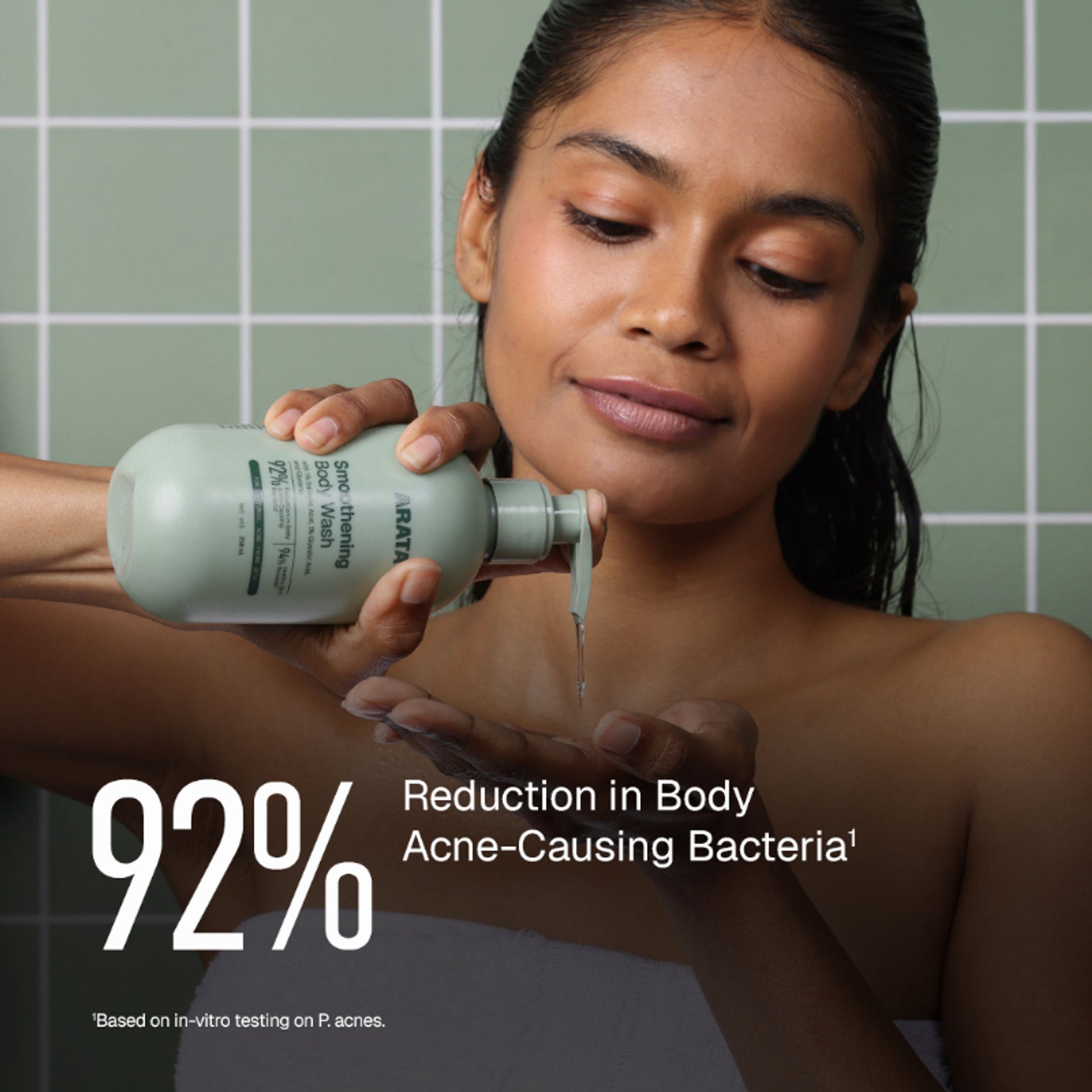 Arata 1% Salicylic Acid Daily Body Wash Exfoliates Clears Back Acne & Improves Strawberry Skin