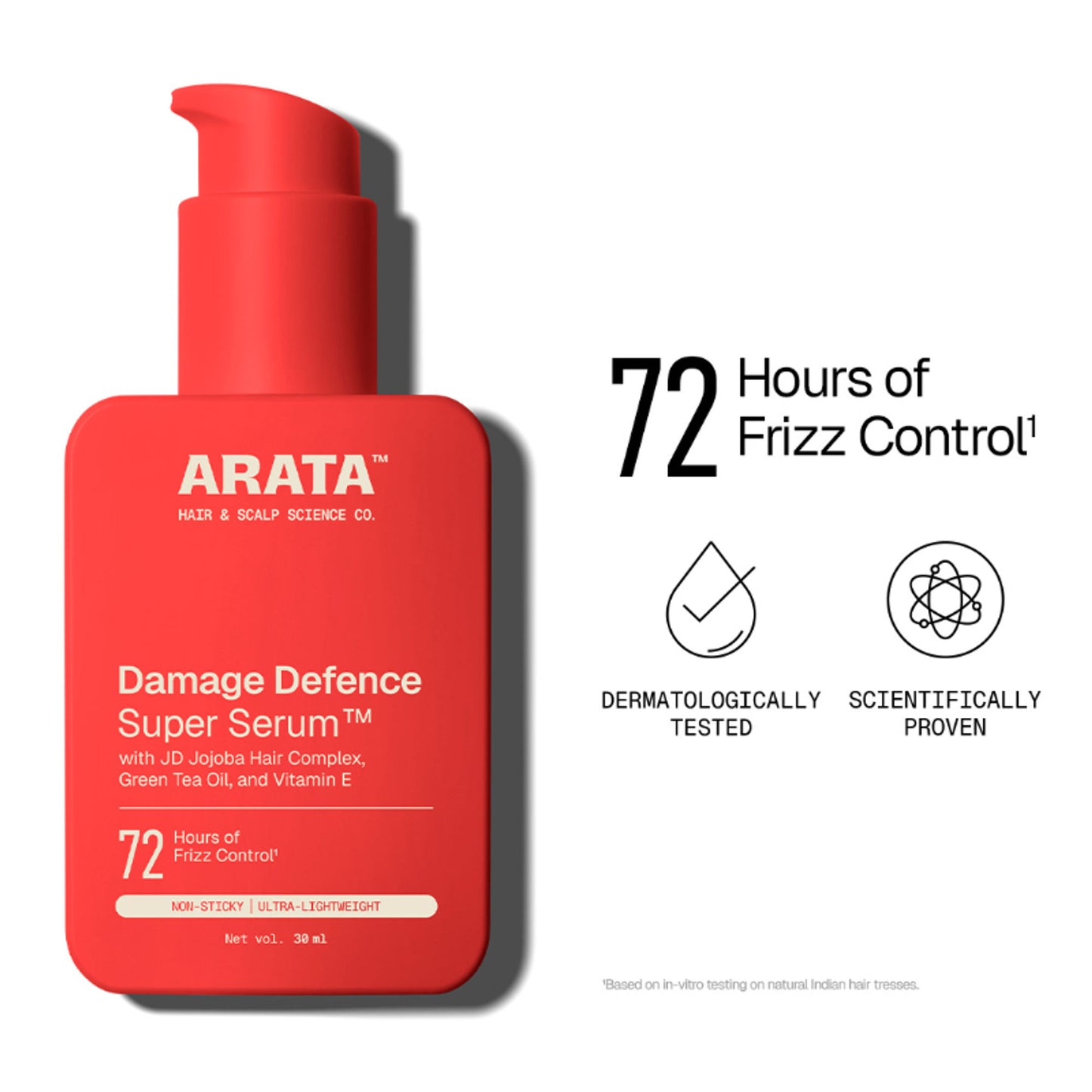 Arata Super Serum With JD Jojoba Hair Complex For Glossy, Smooth & Frizz-Free Strands