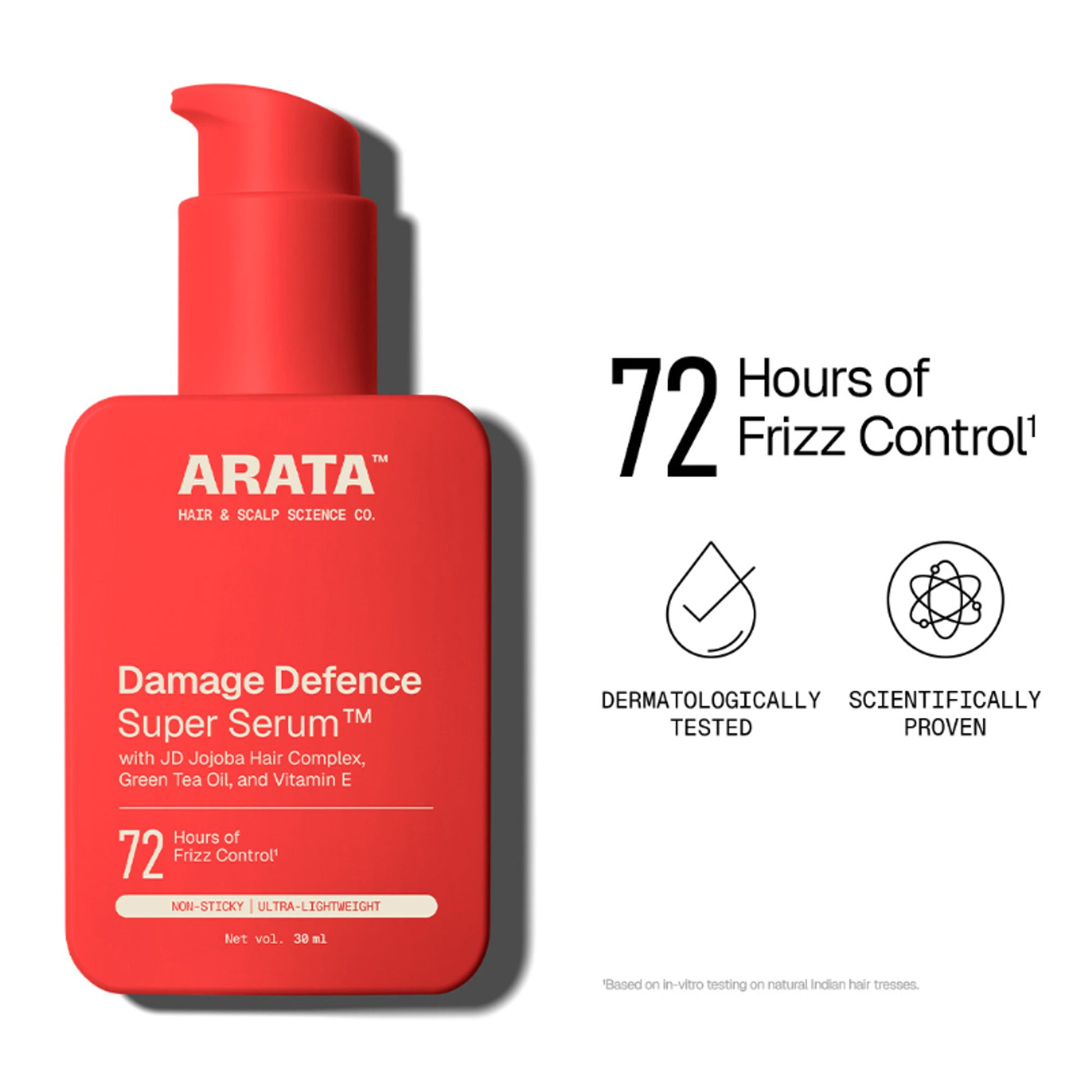 Arata Super Serum With JD Jojoba Hair Complex For Glossy, Smooth & Frizz-Free Strands