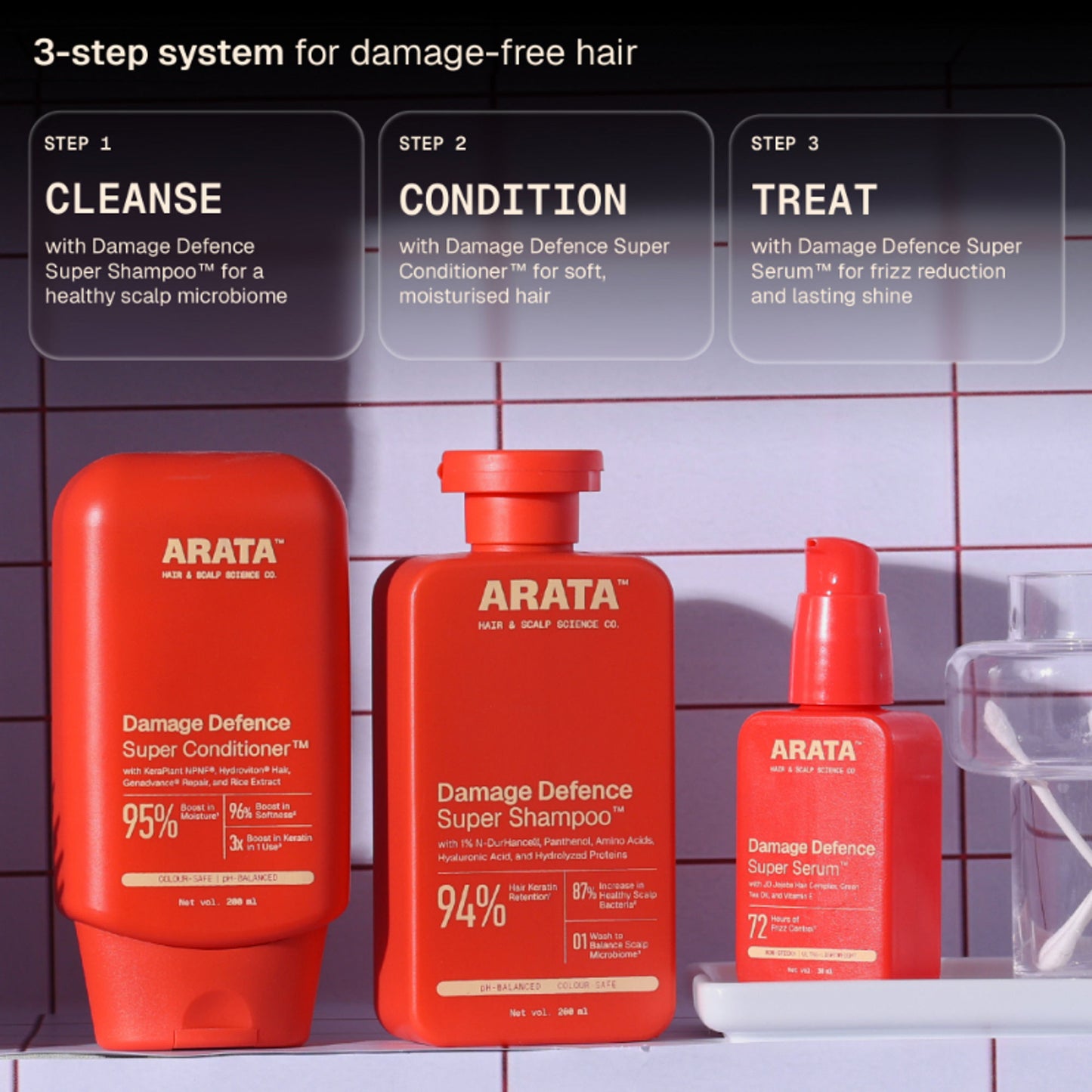Arata Super Serum With JD Jojoba Hair Complex For Glossy, Smooth & Frizz-Free Strands