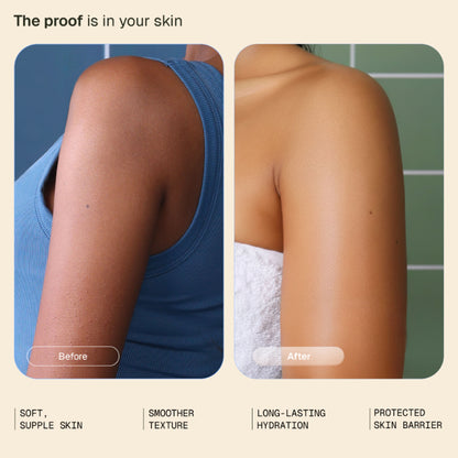 Arata Moisturising Body Wash for Dry Skin with Shea Butter & Glycerine, Protects Skin Barrier