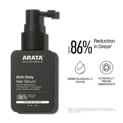 Arata Anti-Grey Serum with MelanoGray & Vegan Keratin