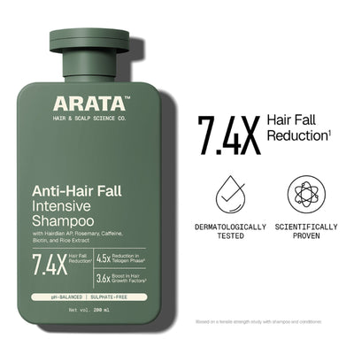 Arata Multi-Active Anti-Hair Fall Shampoo